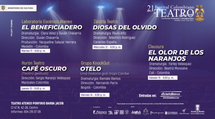 festival colombiano de teatro - Medellín Hoy