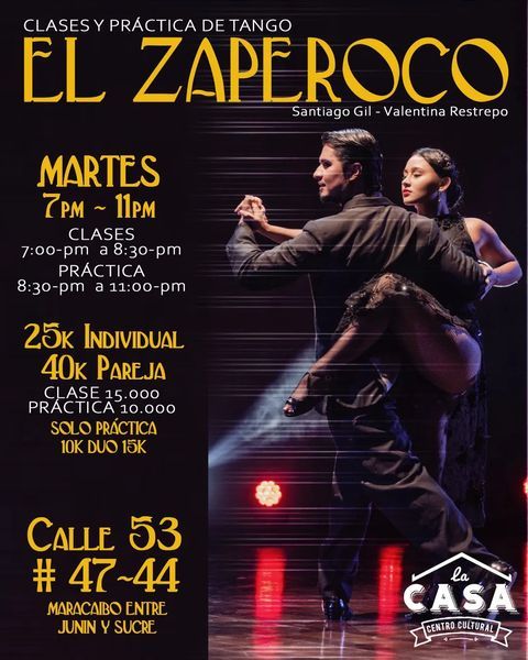 El Zaperoco - Clases y práctica de tango - Medellín Hoy