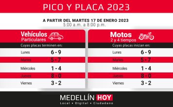¡Que no lo coja desprevenido!, este martes regresa el Pico y Placa a Medellín y el Valle de Aburrá ¡Que no lo coja desprevenido!, este martes regresa el Pico y Placa a Medellín y el Valle de Aburrá - Medellín Hoy