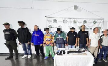 Capturan a 11 integrantes de la banda criminal Los del Llano en Antioquia
