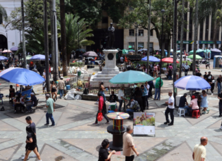 El centro de Medellín