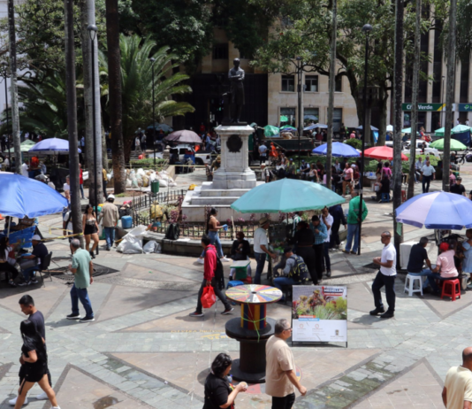 El centro de Medellín