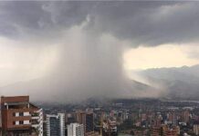 Fuerte aguacero golpeó a Medellín