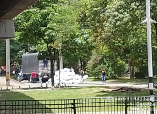 Indignante: descargaron 3 toneladas de basura frente a Industriales a plena luz del día y nadie denunció