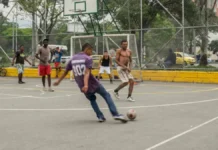 Balacera en cancha