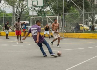 Balacera en cancha