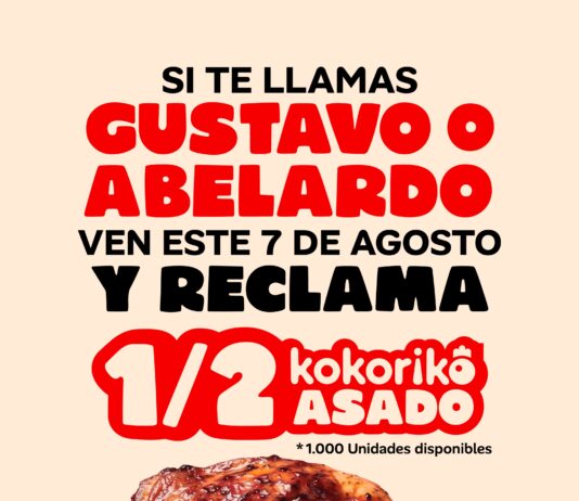 ¿Se llama Gustavo o Abelardo? Kokoriko tiene pollo para usted Kokoriko tiene pollo para usted